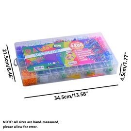 Supertool Loom Band Craft Kit Rainbow Bracelet Maker Colorful Rubber Bands with Weaving Tool for Beginner DIY Handmade