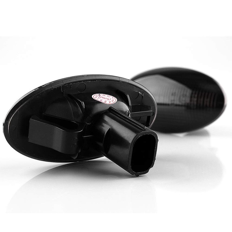 LIGHTDELUX Replacement for 2 x LED Side Indicators, Approved Mudguard