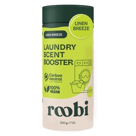 Roobi Sustainable Laundry Scent Booster Beads. Linen Breeze Fragrance Laundry Beads. Up to 20 Washing Cycles. Carbon Neutral, 100% Vegan.