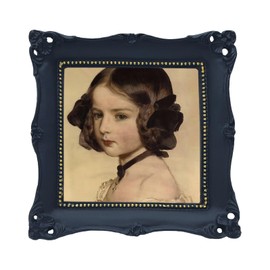 SIKOO 3x3 Picture Frame Square Small Black Vintage Picture Frame Wall Mount and Tabletop Display Vintage Wall Decor Art Gallery Ornate Gothic Home Decor