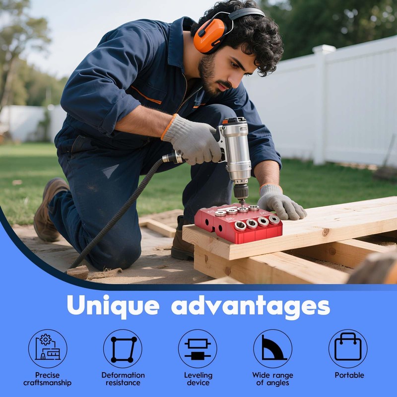 Multi Angle Drill Guide Jig 30 45 90 Degree with