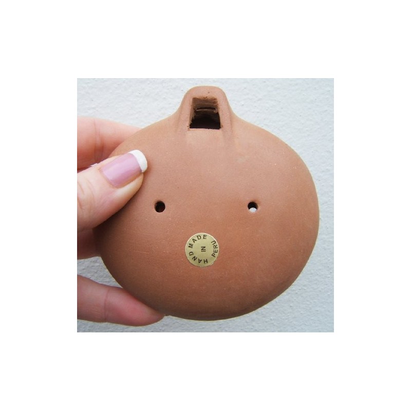 SC - Traditional Peruvian Ocarine Flute, Red