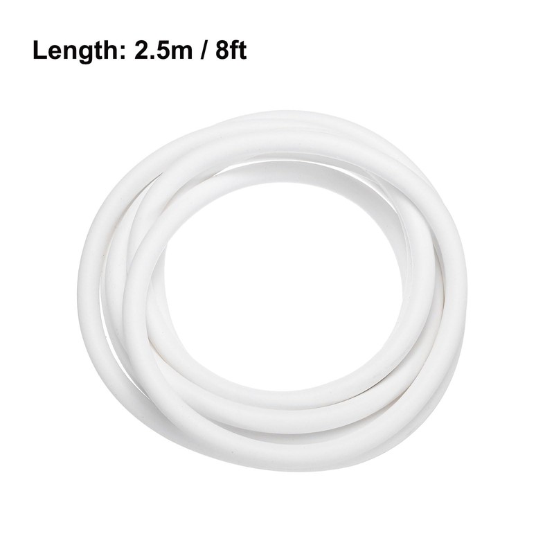 uxcell Silicone Foam Seal Weather Strip 8mm Dia 2.5m 8ft