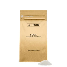 PURE ORIGINAL INGREDIENTS Borax Powder (2 lb) Sodium Borate, Multipurpose Cleaning Agent, Ideal Slime Ingredient