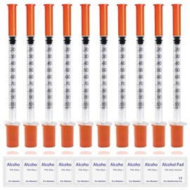 Postuvix Lab Dispensing Measuring Tool: 10Pcs 1ml 30G 13mm Multiple Uses Distribution Measuring Plastic Tube for Animals Feeding and Liquid Separation, Individually Sealed Packaging