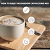 GANOHERB Mushroom Coffee Alternative Cappuccino Mix, Instant Coffee Drink with