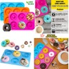 Molde de silicona para hornear rosquillas de 6 cavidades (paquete