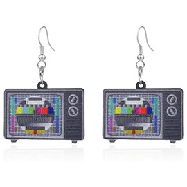 CWVHQ 3 Pairs Gamer Earring Statement Unique TV Dangle Earrings Game Lover Jewelry Gift for Her Game for Women (style-1)