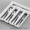 40-Piece Silverware Set with Drawer Organizer Tray, HaWare Stainless Steel