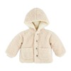 Mud Pie Girls Children Baby Sherpa Jacket, Light Beige