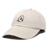 DALIX Embroidered Candy Cane Ghost Baseball Dad Cap in Beige