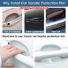 Voroly 10 Pcs Car Door Handle Cup Scratch Protector Transparent