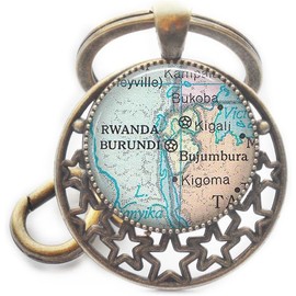 Burundi, llave de mapa de Ruanda, llavero de mapa de Burundi, llavero de mapa de Ruanda, llavero de mapa de Burundi, llavero de Rwanda adopción, A0106