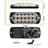 20 Pcs Oval Amber/White Dual Color LED Strobe Lights -