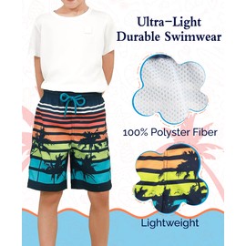 KAILUA SURF Boys Swim Trunks Quick Dry Boardshorts for Boys & Girls Sizes 2T to 18/20