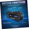 Operitacx Wireless Motorcycle Helmet Headset Intercom System Range Dustproof Frostproof