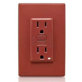 Leviton Renu GFCI Outlet Kit, 15 Amp, RGF15-KRE, Red Delicious