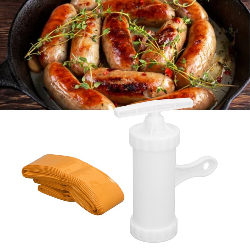 Plastic Sausage Casings Inedible Casings with Sausage Stuffing Tubes Manual