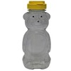 Mann Lake CN530 24-Pack Plastic Squeeze Bear with Yellow Flip