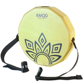 KTAK -The First Handcrafted, Hand Drum Percussion, Two-Sound Cajón Body Snare, Portable Cajon by Kandu (Yellow Sahara)