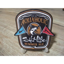 Salt Life Decal - 2.5" Surface Mount Vinyl Sticker - Aquaholic Summer Ale SAD980