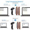 Bluetooth Barcode Scanner with Stand,Alacrity 1D Hands-Free Automatic Scanning 3-in-1