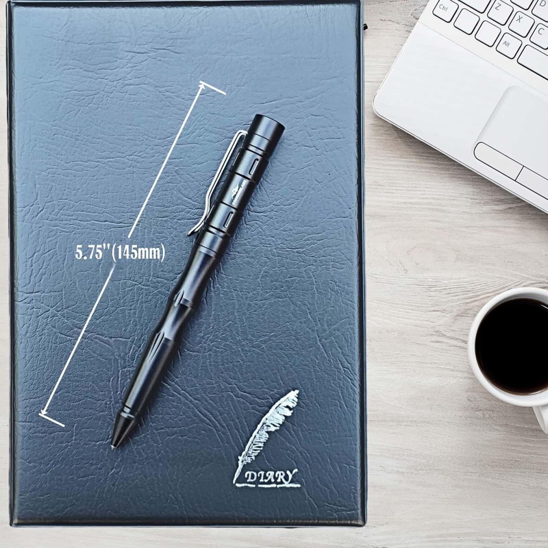COHOMELARS Tactical EDC Pen: Tungsten Steel Glass Breaker, Smooth Writer,