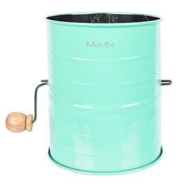 MaMix Stainless Steel Baking Hand Crank Flour Sifter with 2 Wire Agitator 3 Cup