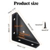 L&M Trapeziform Angle Brackets 4 PCS , Shelf Brackets Heavy