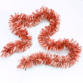 Folytiy 10M/32.8ft Christmas Tinsel Garland Decorations for Christmas Tree/Wreath/Stairs/Fireplaces Decor/Wedding Birthday Party Supplies(Blue)