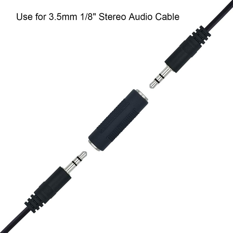 AILTECK 3.5mm 1/8" Female to Female Stereo Audio Adapter, 3.5mm
