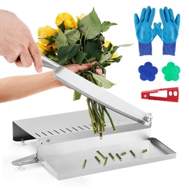 YUCHENGTECH Flower Stem Cutter Stainless Steel Floral Stem Cutter with 14-Inch Blade for Cutting Floral Bunches and Bouquet Stems for Florists or Garden Use