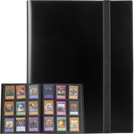 GEAoffice GEAoffice Trading Card Binder, 9 Pockets Card Album Folder, 360 Side Loading Pocket Binder for Sports&Game Cards, MTG and Other TCG, BLACK