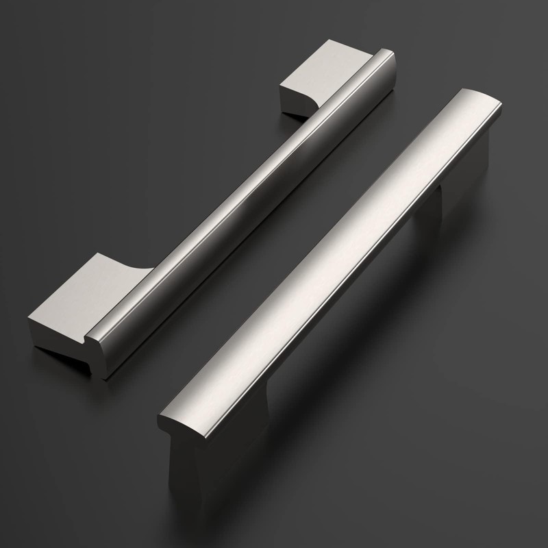Amerdeco 20 Pack Brushed Satin Nickel Cabinet Pulls 5 Inch(128MM)