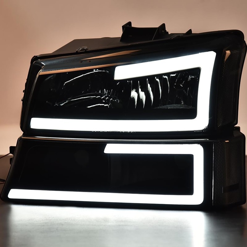 G-PLUS LED DRL Headlights, Compatible with 2003 2004 2005 2006