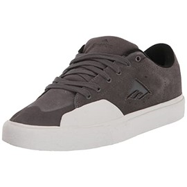 Emerica Men's Temple Low Top Skate Shoe, Dark Grey/White, 13