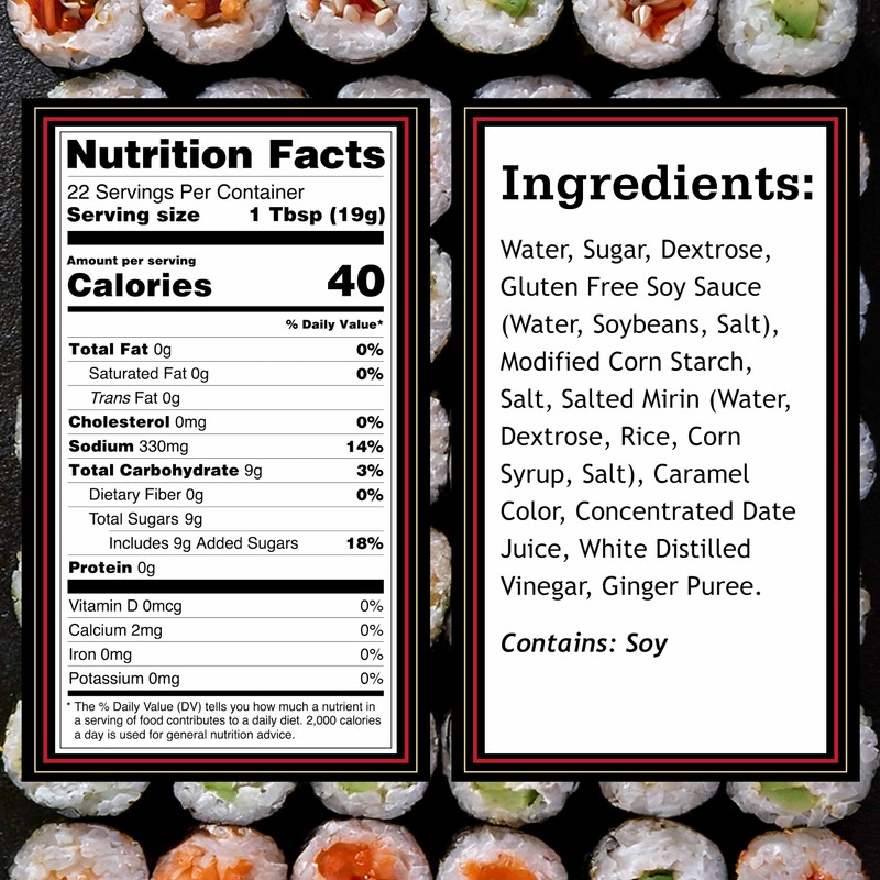 Otafuku Sushi Eel Sauce for Sushi Rolls, Japanese Unagi Sauce