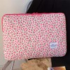 jingyuKJ Puffy Laptop Sleeve Case Floral Laptop Bag Quilted Laptop