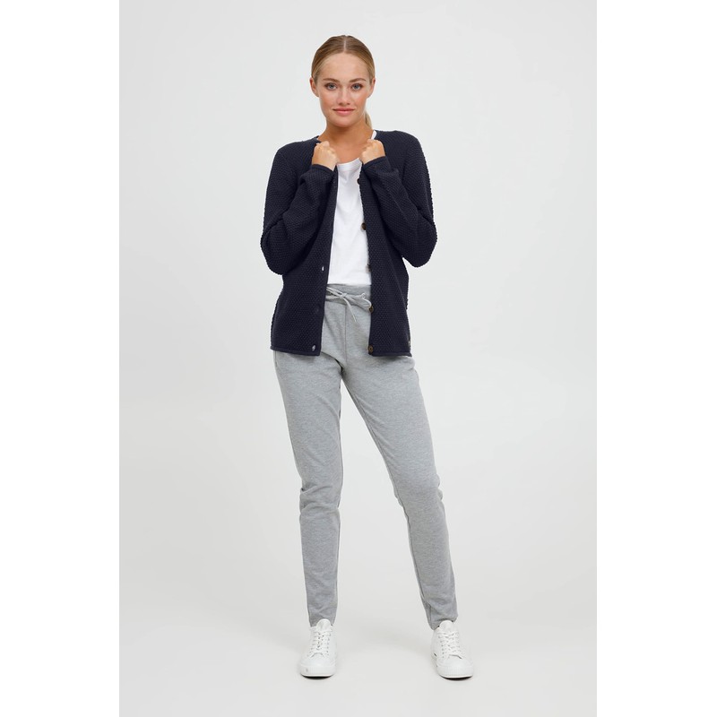 OXMO OXHelga Women's Fine Knit Cardigan Made of 100% Cotton,