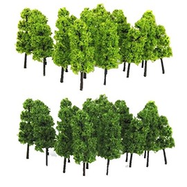 EAGLESTIME 40x Plastic Model Trees Layout Railway Road Landscape 60 mm