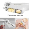 EAZHOP-Kitchen Garlic Press Kit - 4-in-1 Garlic Press Tool, Heavy