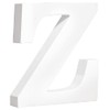 MDF Letter Z, FSC 100%, White, 9.7 x 2 x