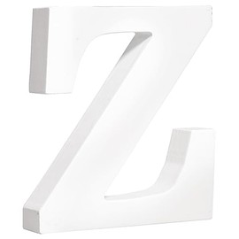 MDF Letter Z, FSC 100%, White, 9.7 x 2 x 11 cm