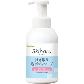 Saraya Skin Wiping Foaming Body Soap, 16.9 fl oz (500 ml), No Rinse, Nursing, Disaster Prevention