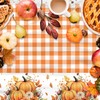 3pcs Fall Thanksgiving Tablecloth, 54" X 108" Waterproof Thanksgiving Table