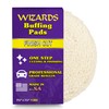 Wizards Finish Cut Buffing Pad - Velcro Backed, Blended Wool