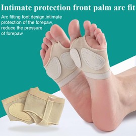 Clyhon Non-Slip Foot Pads Belly Socks Dance Paw Pad Practice Shoes Foot Toe Caps Shoes Half Sole Paw Pad Shoes Foot Thong Ballet for Women Ballet 1 Pair Skin Colour M