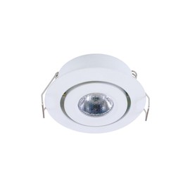 Armacost Lighting 2" 3-Watt Swivel Recessed LED Light, 4000K, Matte White Finish 222318