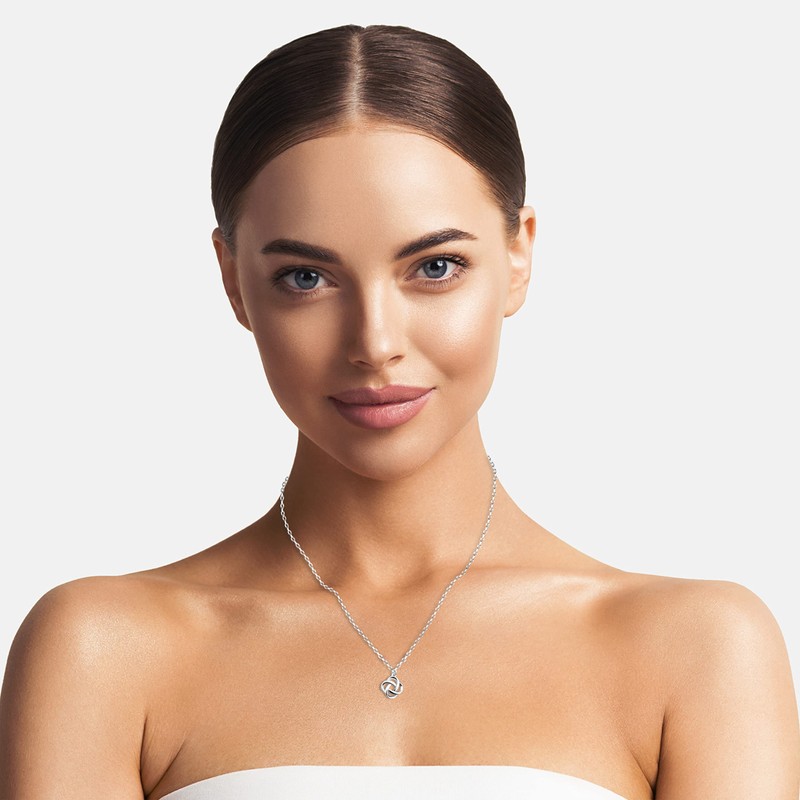 Sofia Milani - Women's Necklace 925 Silver - Twisted Knot