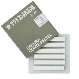 Sakura Crepas Conte Pastel White 6 CT Roses #50 (6)